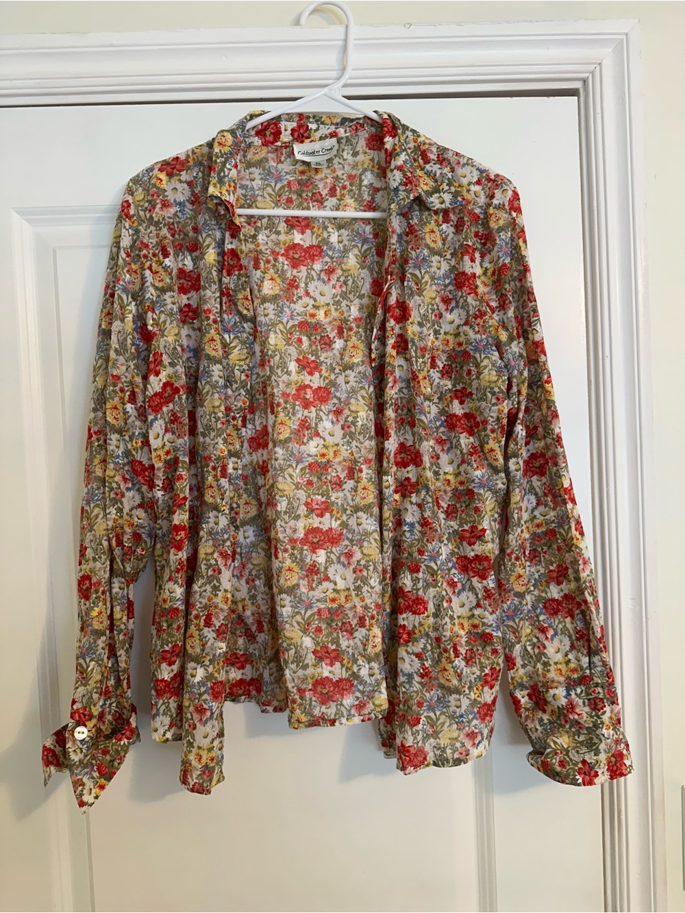 Vintage Floral Button-Up Shirt